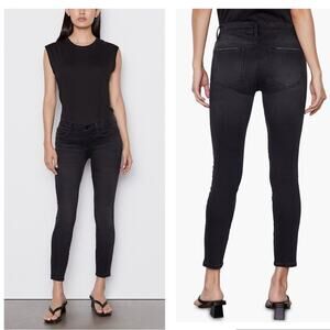 NWT FRAME Women’s Black Le Skinny de Jeanne Denim Ankle Skinny Jeans